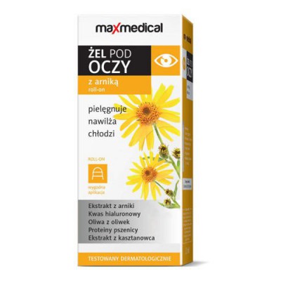 Miniaturka artykułu - MAXMEDICAL Żel pod oczy z arniką - 15ml