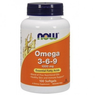 Miniaturka artykułu - NOW Omega 369 1000mg- 100kap.