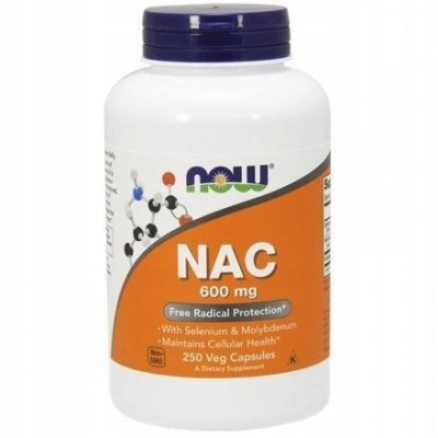 Miniaturka artykułu - NOW Nac Acetyl Cysteine - 250 kapsułek