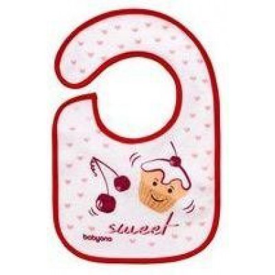 Miniaturka artykułu - BABYONO Śliniak frotte MUFFINKA 3m+ - 1sztuka