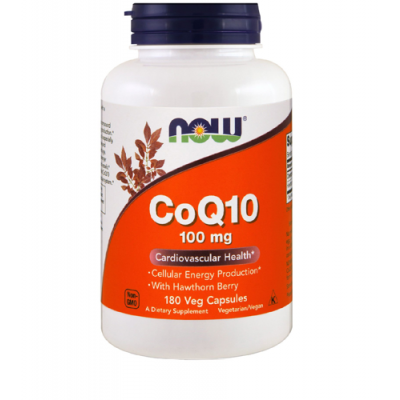 Miniaturka artykułu - NOW CoQ10 100mg -180kapsułek