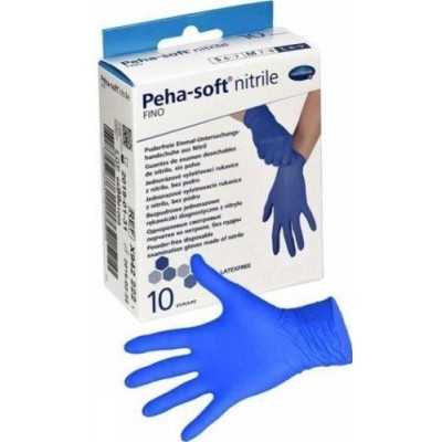 Miniaturka artykułu - PEHA-SOFT NITRILE FINO Rękawice rozmiar M - 10 sztuk