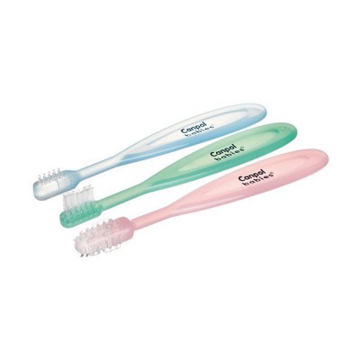 Miniaturka artykułu - CANPOL BABIES Zestaw szczoteczek do zęb&oacute;w 0m+ 3 szt 2/421