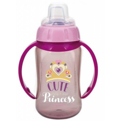 Miniaturka artykułu - CANPOL BABIES Kubek treningowy 6m+ R&oacute;żowy 56/514- 320ml
