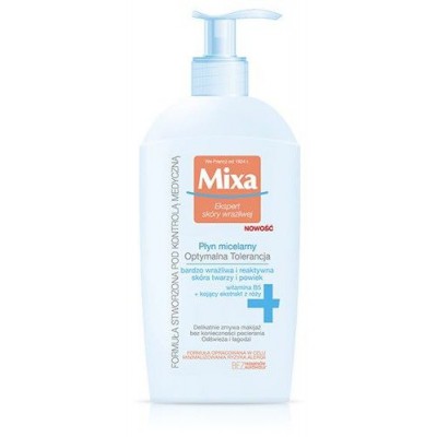 Miniaturka artykułu - MIXA OPTYMALNA TOLERANCJA Płyn micelarny, 200ml