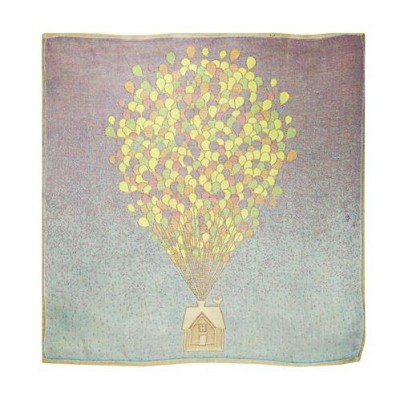 Miniaturka artykułu - Pieluszka bambusowa Colorful Dreams Balony w Zmierzchu 75x75