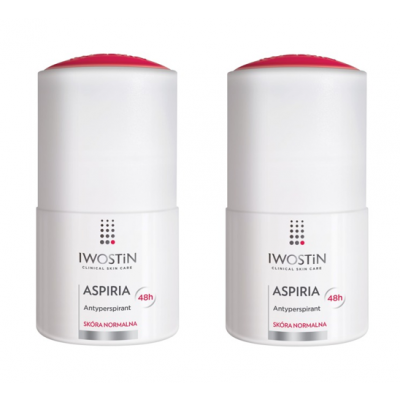 Miniaturka artykułu - IWOSTIN ASPIRIA Antyperspirant 48h, 2x50ml