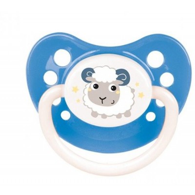 CANPOL BABIES Smoczek uspokajający 18m+ Bunnyy&Company Niebieska owieczka 23/273