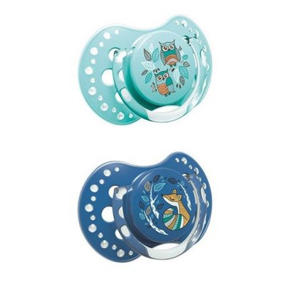 Miniaturka artykułu - LOVI Smoczek dynamiczny 0-3m Folky boy 22/841 2szt