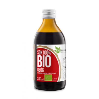 Miniaturka artykułu - Bio gł&oacute;g sok 100% 250 ml EKAMEDICA