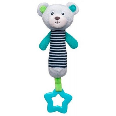 Miniaturka artykułu - CANPOLBABIES Zabawka z gryzakiem 68/055 szara
