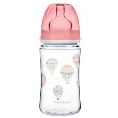 Miniaturka artykułu - CANPOLBABIES Butelka 240ml balony r&oacute;żowe 35/225