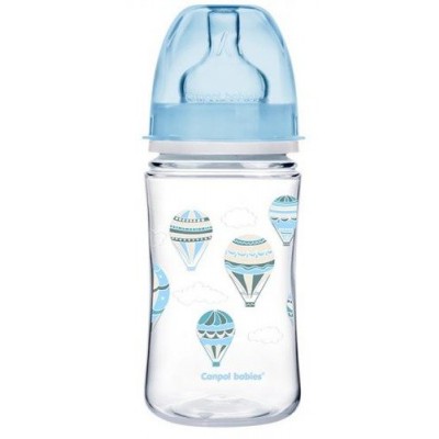Miniaturka artykułu - CANPOLBABIES Butelka 240ml balony niebieskie 35/225