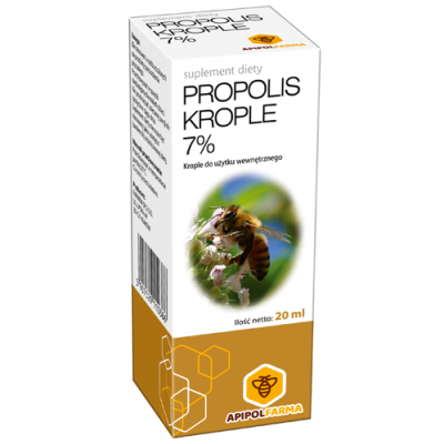 Miniaturka artykułu - Propolis krople 7% krople doustne - 20 ml