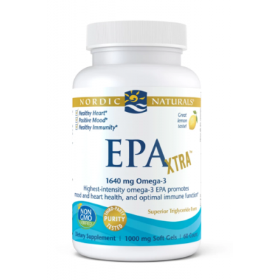Miniaturka artykułu - NORDIC NATURALS EPA XTRA 60kapsułek (cytryna)