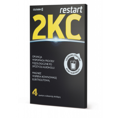 Miniaturka artykułu - 2 KC RESTART proszek do rozpuszczenia - 4 saszetki
