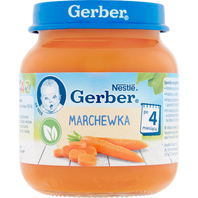 Miniaturka artykułu - Gerber Marchewka po 4. miesiącu - 125 g