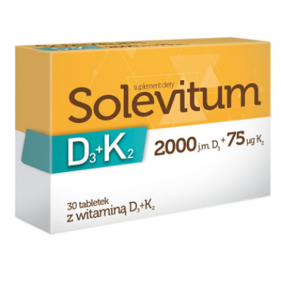 Miniaturka artykułu - Solevitum D3+K2 30 tabletek