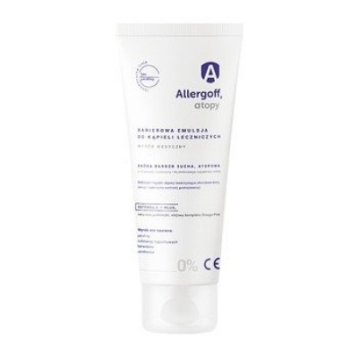 Miniaturka artykułu - ALLERGOFF Barierowa Emulsja do kąpieli leczniczych - 250ml