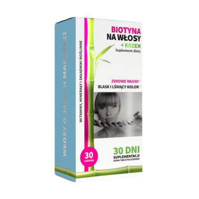 BIOTYNA NA WŁOSY + KRZEM - 30tabl.