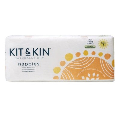 KIT&KIN Pieluchy r. 3 Maxi 7- 11kg - 34 szt.