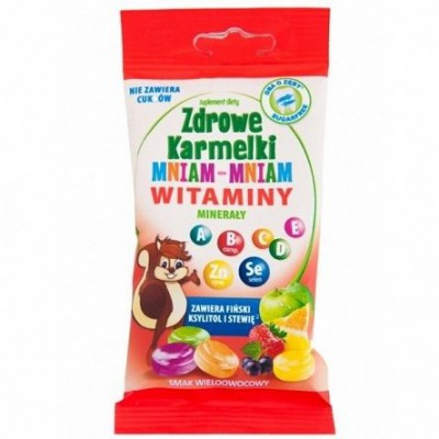 Miniaturka artykułu - Zdrowe Karmelki Mniam-Mniam Witaminy - 40g