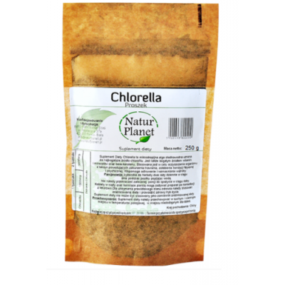 Miniaturka artykułu - Chlorella NaturPlanet proszek - 250 g