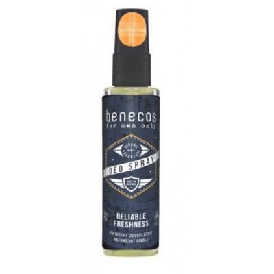 Miniaturka artykułu - Benecos Men Odświeżający deo spray - 75ml