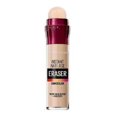 Miniaturka artykułu - MAYBELLINE THE ERASER Korektor pod oczy 00 IVORY - 6,8 ml