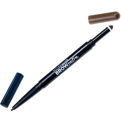 Miniaturka artykułu - MAYBELLINE BrowSatin Duo 04 Dark Brown
