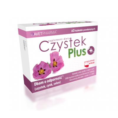 Miniaturka artykułu - Czystek Plus - 60 tabletek