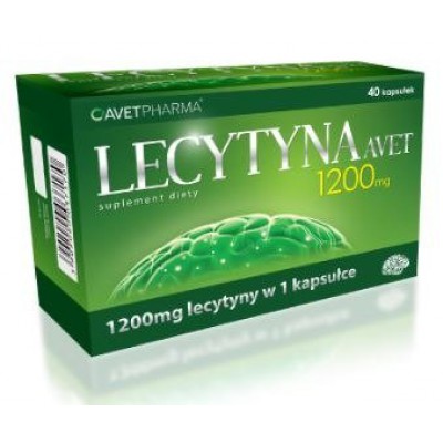 Miniaturka artykułu - Lecytyna 1200mg - 40 kaps.