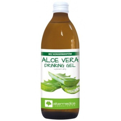 Miniaturka artykułu - Alter Medica Sok Aloe Vera gel aloes z kawałkami miąższu, 1000 ml