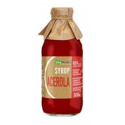 Miniaturka artykułu - EkaMedica Acerola syrop, 300 ml