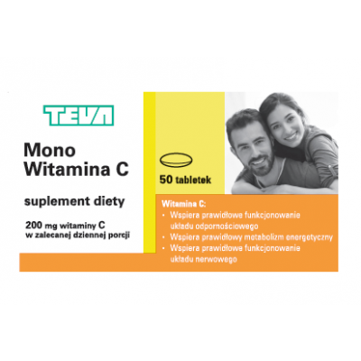 Miniaturka artykułu - Mono Witamina C - 50 tabletek