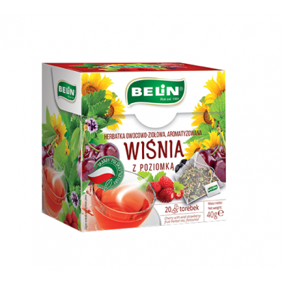 BELIN Wiśnia z poziomką, 20 torebek