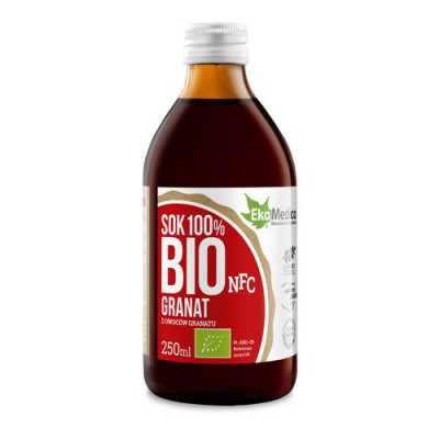 Miniaturka artykułu - EKAMEDICA BIO Granat sok 100% - 250 ml