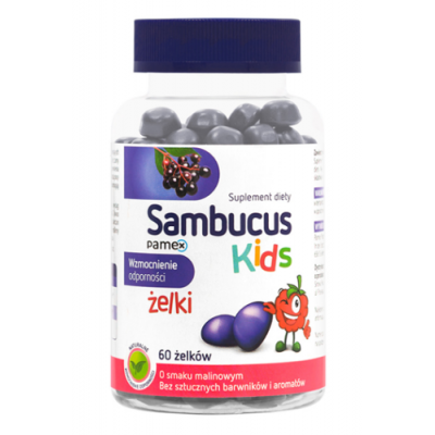 Miniaturka artykułu - Sambucus Kids żelki - 60 szt.