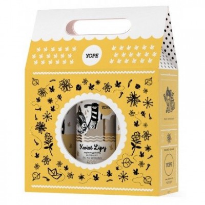 Miniaturka artykułu - YOPE Kwiat Lipy Żel, 400ml + Balsam, 500ml + Mydło, 500ml