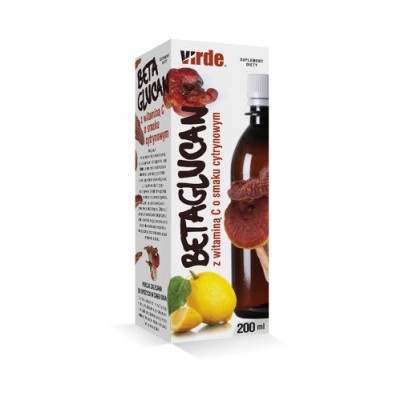 Miniaturka artykułu - Virde Betaglucan z witaminą C o smaku cytrynowym - 200ml