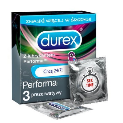 Miniaturka artykułu - DUREX Performa Emoji Prezerwatywy, 3 sztuk