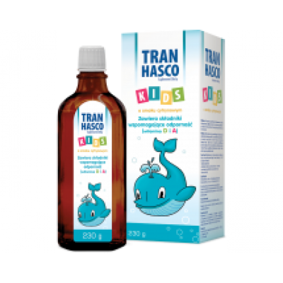 Tran Hasco Kids o smaku cytrynowym - 230g