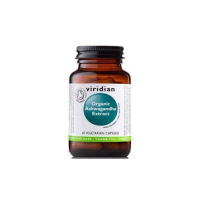 Miniaturka artykułu - VIRIDIAN Organic Ashwagandha - 60 kapsułek