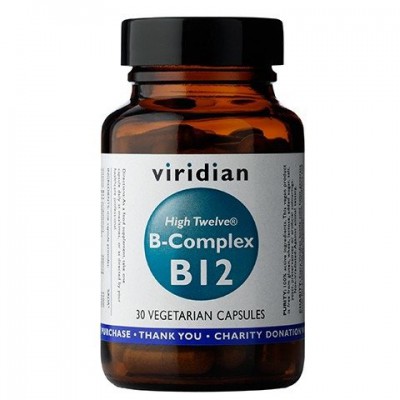 Miniaturka artykułu - VIRIDIAN High Twelve B-Complex B12 - 30 kapsułek