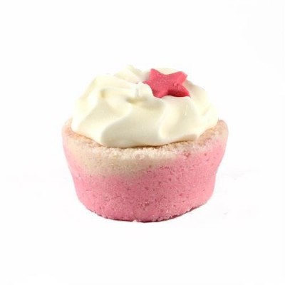 Miniaturka artykułu - BOSPHAERA Babeczka do kąpieli - malina 35 g - 35 g