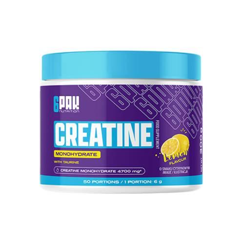 Miniaturka artykułu - 6Pak Nutrition Creatine Monohydrate smak cytrynowy, 300 g