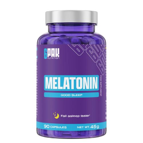 Miniaturka artykułu - 6Pak Nutrition Melatonin, 90 kaps.