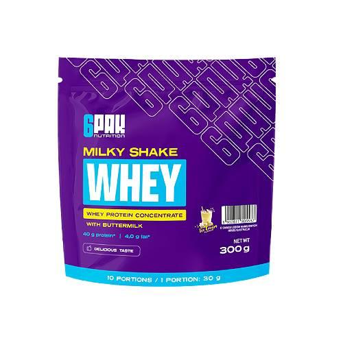 Miniaturka artykułu - 6Pak Nutrition Milky Shake Whey Wanilia, 300 g