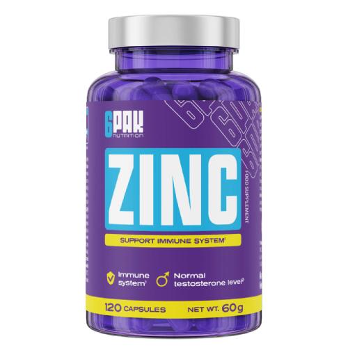 Miniaturka artykułu - 6Pak Nutrition Zinc, 90 kaps.