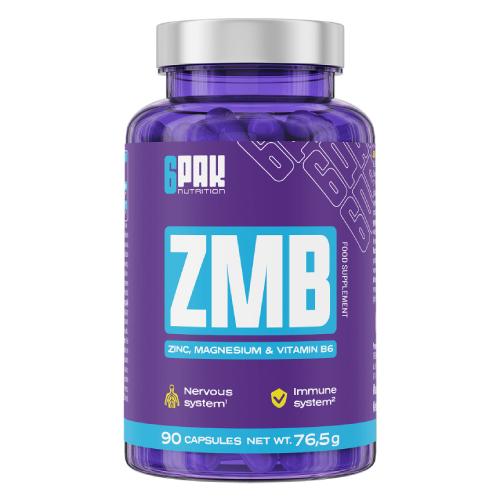 Miniaturka artykułu - 6Pak Nutrition Zmb, 90 kaps.